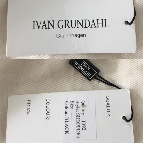 NWT 2-sized IVAN GRUNDAHL leather foldover BAG - Picture 6 of 9